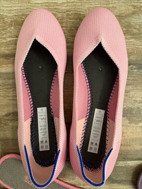 Rothy's Pink Knit Ballet Flats - size 9.5